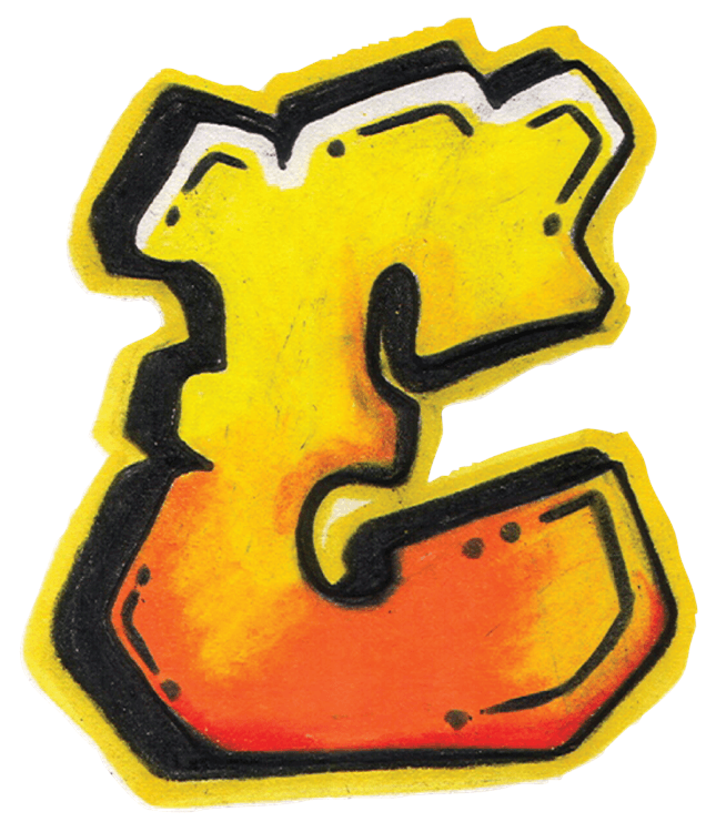 Graffiti Letter E