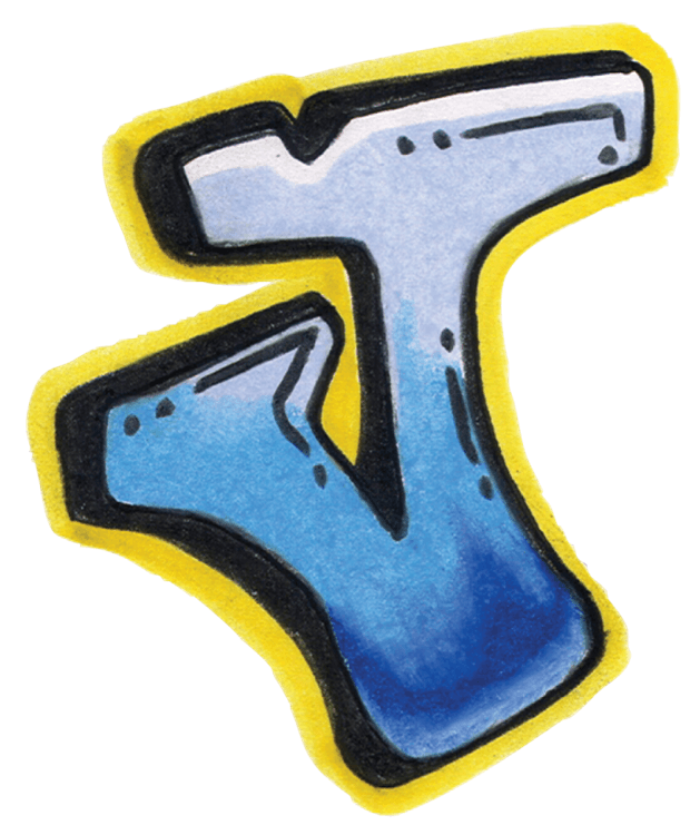 Graffiti Letter J