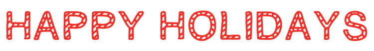 Happy Holidays Christmas Banner