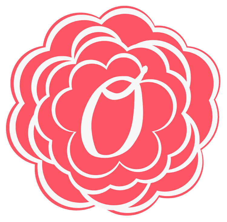 Letter O flower