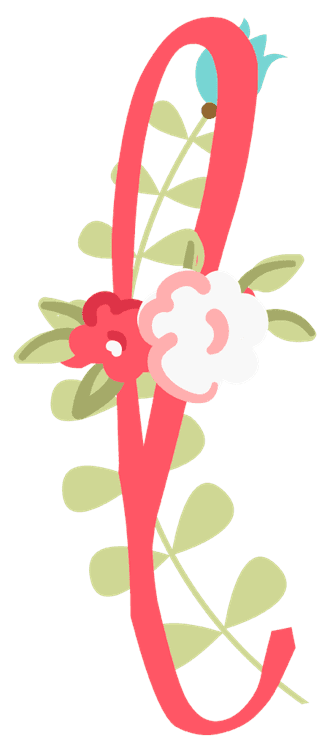 Letter T flower