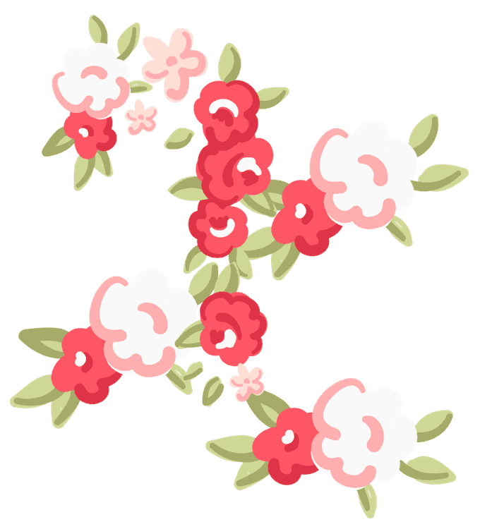 Letter X Flower