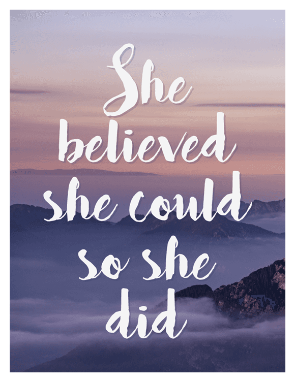 So She Did