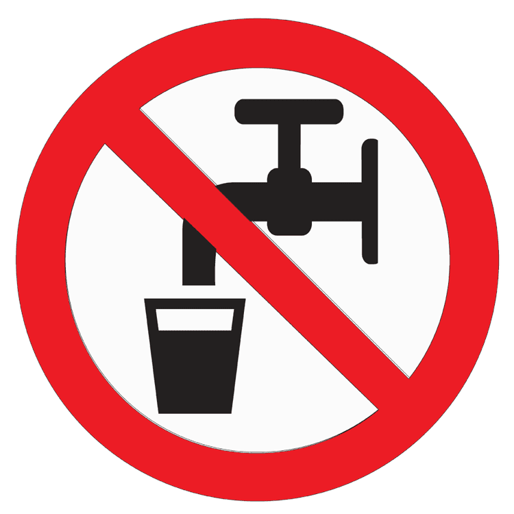 Warning No Driking