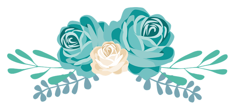 Blues Floral Arch