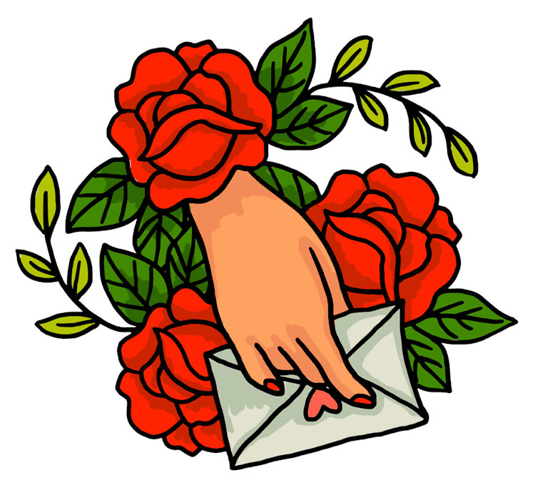 Rose Flower Hand