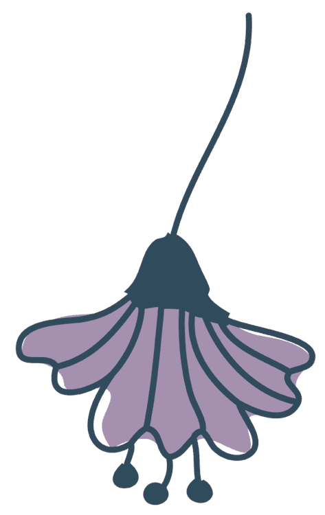 Purple Drop Flower