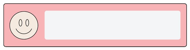 Smiley Label Pink