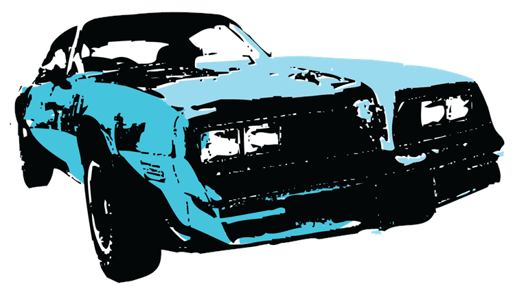 Blue Car Front