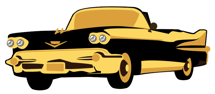 Yellow Vintage Car